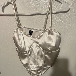 cute, shiny corset shirt